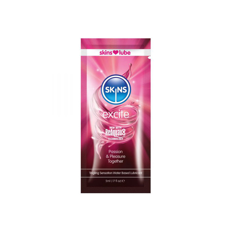 Skins Excite Tingling WaterBase Lube 5ml