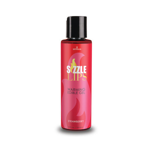 Sizzle Lips Warming Gel Strawberry 4.2oz