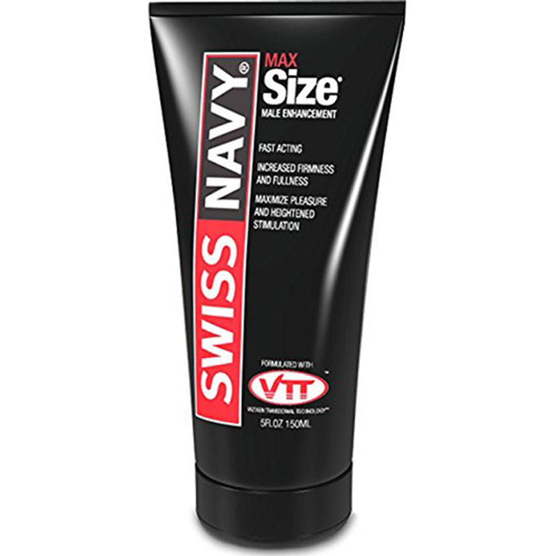 Swiss Navy MaxSize Cream 5oz Black Tube