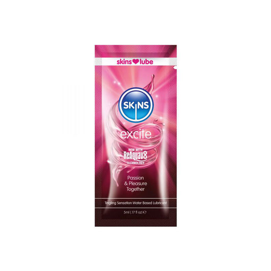 Skins Excite Tingling WaterBase Lube 5ml