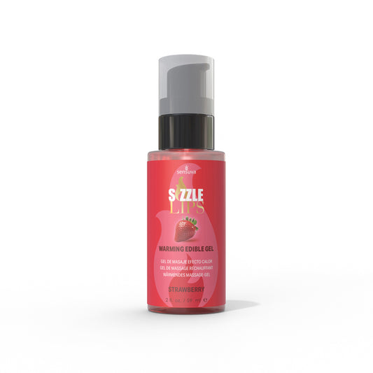 Sizzle Lips Warming Gel Strawberry 2oz